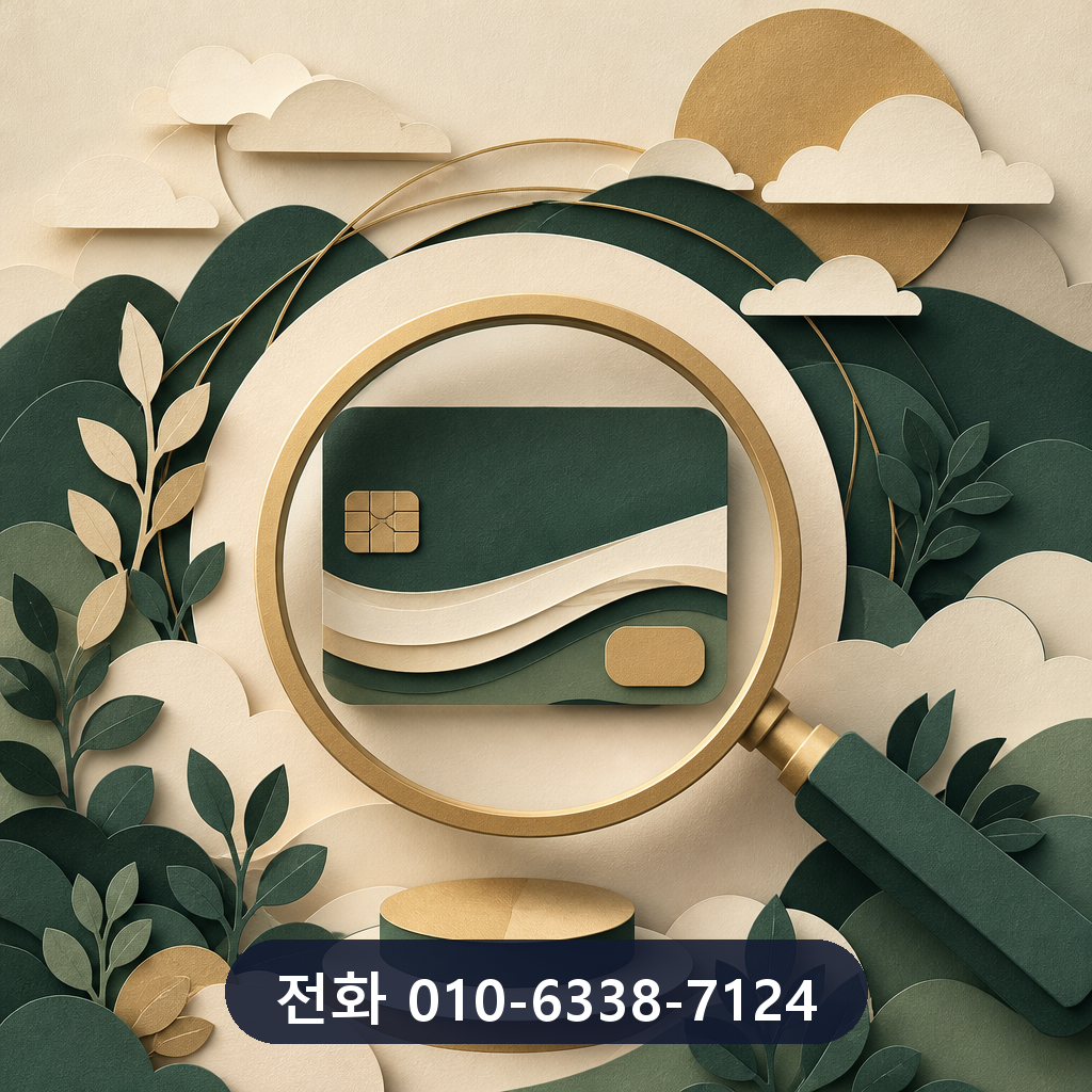 신용카드 대출 한도 확인 이미지